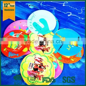 Disposable Corlorful Paper Plates,round Paper Plate,pink Paper Plates thumbnail-5
