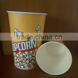 High Quality Disposable Single Wall Food Grade Lhigh Quality Customized Paper Popcorn Cup thumbnail-1