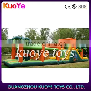 High Quality Coconut Tree Theme Inflatable Obstacle Courses for Childrens thumbnail-1