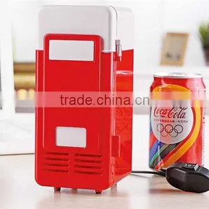 Freezing & Heating Mini Fridge USB Cooler For Bottle 1 Box Drink thumbnail-5