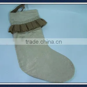 Burlap Christmas Stockings thumbnail-2