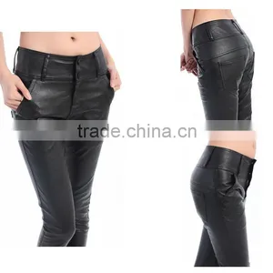 New Developed Tretch Fashion PU Pants Jeans (DS130001) thumbnail-1