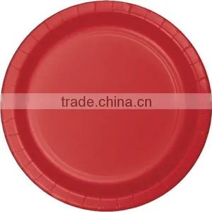 Red Paper Supply Pack Bundle Includes Paper Plates Napkins Cups & Silverware for 8 Guests thumbnail-3