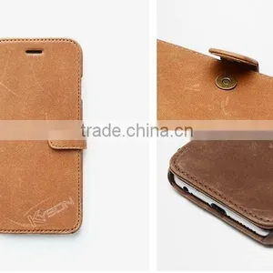 New Arrival Genuine Leather Phone Case for Iphone 6 and Samsung Note 4 thumbnail-3