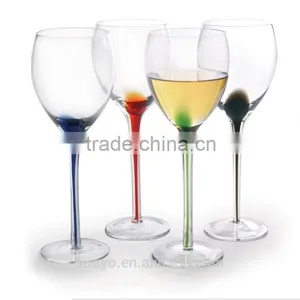 Hand Craft Colored Line Decoration Splash All Purpose Wine Glass thumbnail-1