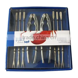 8-Pieces Seafood Tool Kit With Lobster Crackers And Forks Set thumbnail-5