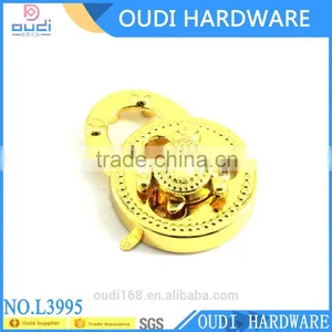 Custom Design Bag Hardware Twist Lock, Metal Lock for Handbag Accesories thumbnail-1