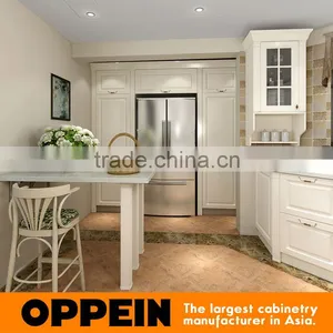 Dubai White Irregular Curved Cupboard Lacquer Wooden Kitchen Furniture thumbnail-4