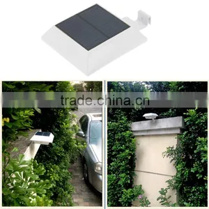 3W 6 LEDs Solar Powered Wall Mount Lamp Security Outdoor Light Dusk to Dawn Auto On/Off for Garden Door Street Yard Path White thumbnail-1