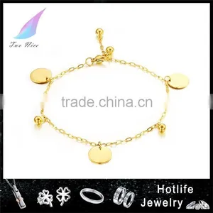 Schmuck Jewelry Tag Charms Stainless Steel Gold Anklets Prices for Women thumbnail-1