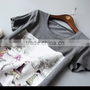 Literary Style Restoring Ancient Ways of Cotton Print Little Girl of OEM T-shirts in London thumbnail-5