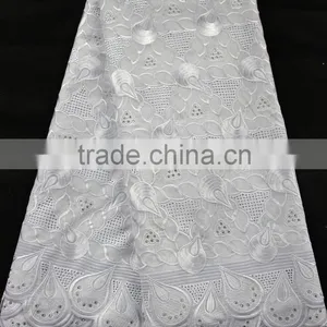New Design African Swiss Beautiful Lace Dress Patterns for Fashion Cloth thumbnail-3
