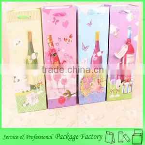 Good Quality Gorgeous Printing Paper Christmas Bag for Red Wine thumbnail-1