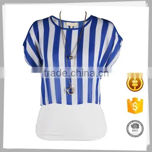 Wholesale Clothing Soft Ladies' Casual Blouse for Fat Woman thumbnail-1
