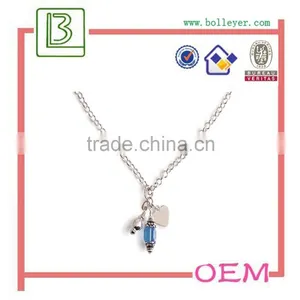 Pearl Necklace Silver Necklace Of Blue thumbnail-1