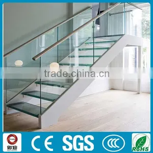 Custom Made Stainless Steel Glass Stairs Price thumbnail-6