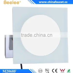 8 Inch Square Mirror Without Frame Bathroom Acrylic Contemporary LED Mirror thumbnail-3