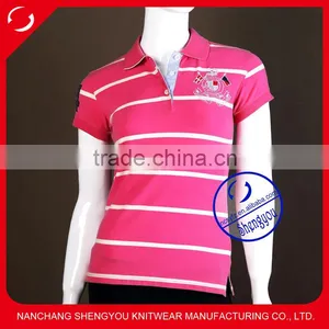 China Factory Custom Polo t Shirt Design for Ladies thumbnail-1