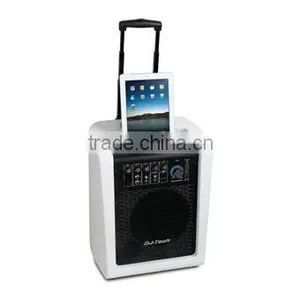 China Manufacturer Bluetooth Powerful Amplifier Built-in Rechargeable Batteries Multifunction Trolley Outdoor Lound Speaker thumbnail-1