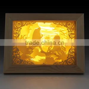 Led 10inch Ghost Shadow Frame Light Led Gift 10inch Led Digital Photo Frame Light thumbnail-5