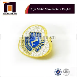Customized Heart Shaped Gold Plated Lapel Pins thumbnail-5