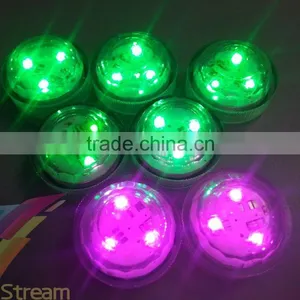 Mini Waterproof Diamond Tea Light Submersible Lamp For Christmas Holiday Wedding Party Swimming Pool 2 X CR2032 Battery thumbnail-3