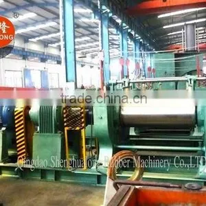 XKP-450 Rubber Crushing Mill Rubber Cracker for Waste Tyre Recycling Production Line thumbnail-1