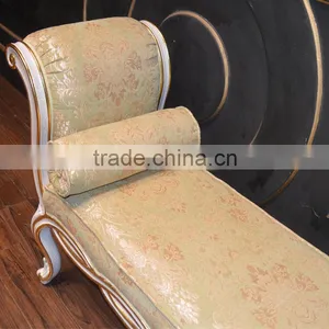 Royal Luxury Bedroom Furniture Baroque Solid Wood Hand Carving Bed End Bench thumbnail-5