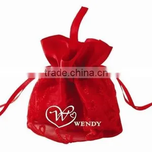 2015 Fantastic Luxury Red Silk Wedding Hand Bags Wholesaler thumbnail-1
