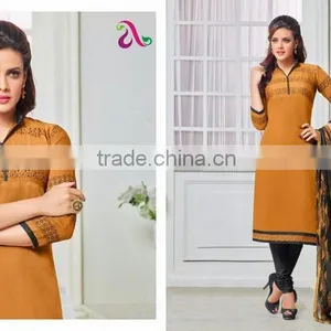 CHANDERI COTTON SALWAR KAMEEZ thumbnail-1