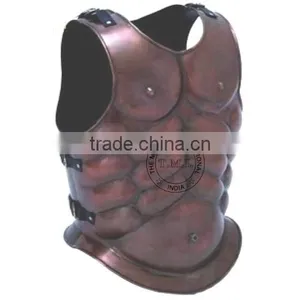 COPPER ANTIQUE GREEK MUSCLE ARMOR - COLLECTIBLE REPLICA ARMOUR - LARP GIFT thumbnail-2