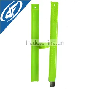 Reflective Pvc Snap Bracelet Wrist Band With Sheet Steel thumbnail-1