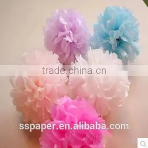 Tissue Paper Pom Poms Flower Ball for Indian Wedding Decoration Pots Quality Choice thumbnail-2