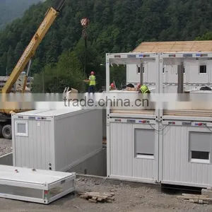 Low Cost Prefab House / Steel Cheap Prefab Sale Living Container Home/ Prefab Flat Packed Design Sandwich Panel Container House thumbnail-1
