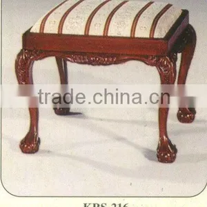 Chippendale Stool Mahogany Indoor Furniture thumbnail-1