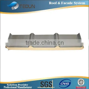 Corrugated Fire Retardant PU Sandwich Roof Panel thumbnail-1