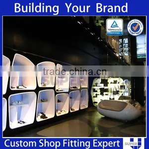 2016 New Design Wooden Step Display Shoes Furnitures for Stores thumbnail-6