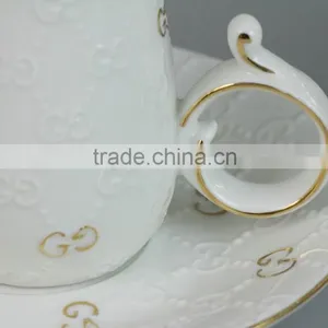 China Wholesale Ceramic Turkish Coffee Cup, Small Coffee Cup and Saucer Set, Antique Coffee Cups and Saucers thumbnail-5