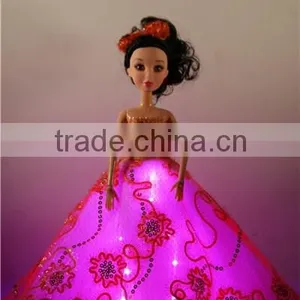 LED / Fiber Optic Resin Christmas Decorations / Girl's Christmas Presents thumbnail-1