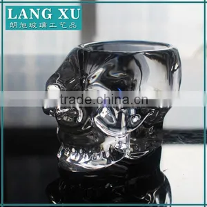 Glass Skull Candle Holder Wholesale for Candles thumbnail-6