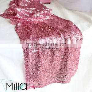 Gold Sequin Embroidery Christmas Table Runner Quality Choice thumbnail-6