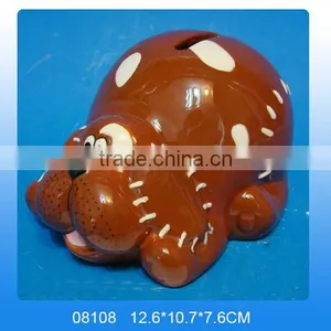 Hot Selling Ceramic Animal Coin Bank ,ceramic Dog Coin Bank for Wholesale thumbnail-1