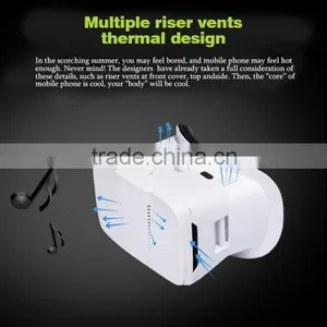 Free Sample!2015 Hot Selling Plastic VR Headset Good Price 3d Virtual Reality Headset Plastic 3d Glasses vr thumbnail-2
