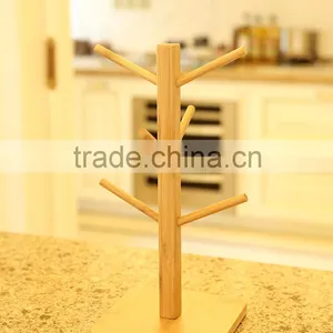 Bamboo Cup Hanger Rack thumbnail-2
