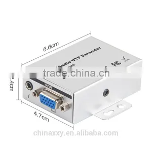 100M VGA UTP Extender With Video Audio Extension Over CAT5 5e 6 Cable thumbnail-3
