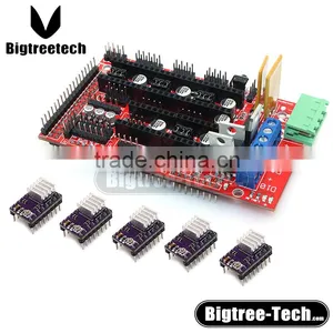 Electronics Reprap Ramps 1.4 Kit Control Panel Printer Control Reprap MendelPrusa + 5pcs DRV8825 Stepper Motor Drive Carrier thumbnail-1