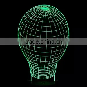 3D Optical Illusion Ball Ballet Night Lamp Night Light 10 Colorful LEDs Ultra-thin Acrylic Light Panel AA Battery or DC 5V thumbnail-4
