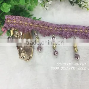 2015 New Design 100% Polester Curtain Lace, Shining Crystal, Accessories thumbnail-5
