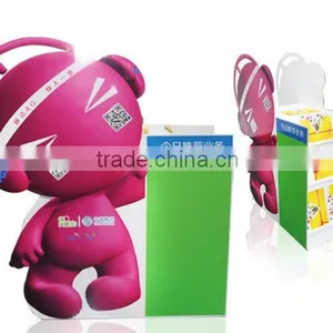 Eco-friendly Custom Advertising Portable Standee Display Cardboard Stand Commercial Fingure Image Paper Display thumbnail-4
