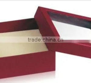 Red Wrapping Cardboard Jewelry Box thumbnail-1